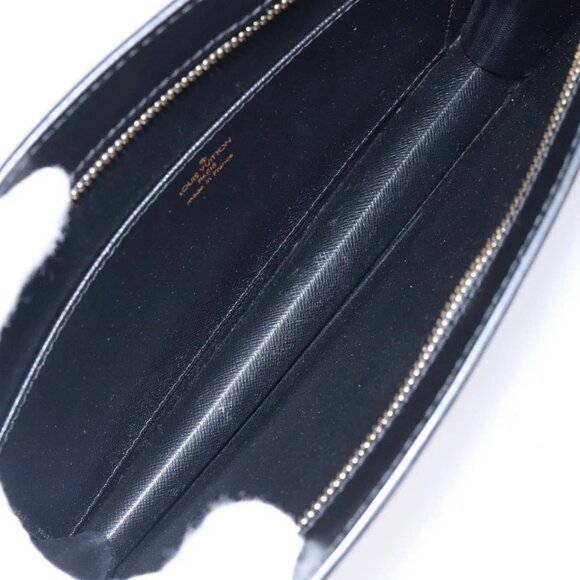 LOUIS VUITTON Epi Pochette Homme Clutch Bag Black Noir LV Auth - Picture 12 of 16